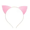 Cat Ears Headband Cute Lovely Glitter Cat Ear Headwear Glitter Hair Bands Headbands Head Hoop Clasps LX1407