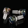 14mm 18mm Colorful bong bowl piece Male Frost Joint Smoking Bowls For Water Pipes Oil Rigs Glass Bongs