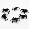 500 pezzi di plastica PVC simulazione ragni giocattolo mini animale ragno nero insetto Halloween pesce d'aprile039S regalo di giorno Tricky Jok Shock To3788432