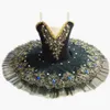 Schwarz Professionelle Ballett Tutus Für Mädchen Kind Schwanensee Ballett Kleid Tanz Kleidung Pfannkuchen Ballerina Eiskunstlauf Kleid