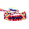 Pulseira trançada Bohemian Thread Bracelet Retro Handmade Boho Multicolor Cord Cord Woven Trançado Hippie Pulseiras Da Amizade Mulheres homens
