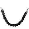 100pcs Black 290mm Flexible Shaft Bits Extention Screwdriver Bit Holder Connect Link For Electronics Drill fast ship