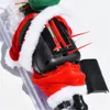 電気サンタクロースクライミングラダークリスマスの電気登山の梯子サンタのおもちゃのホームパーティーの装飾電池電動クリスマスのおもちゃ