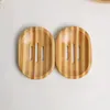 Nowy naturalny bambus drewniany mydło drewniane drewniane mydło taca do przechowywania mydła do stojaka na płycie pudełka do kąpieli łazienka 6293019