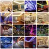 5050 LED Strip RGB / RGBW / RGBWW 5M 300LEDs RGB Color Changeable Flexible LED Light + Remote Controller + 12V 3A Power Adapter