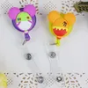 Cute Cartoon Silicone Retractable Badge Reel Clip Student Nurse ID Card Badges Holder accessories Hospital School Office Supplies Anti-Lost Clips