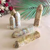 5 pezzi naturale pazzo pizzo agata pietra preziosa cristallo di rocca colonna punti potente Reiki Chakra bacchetta quarzo guarigione yoga collezione torre obelisco