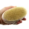 Wholesale-Wood Wooden Body Brush Massager Bath Shower Back Spa Scrubber