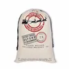 34 Alternativ Julklappspåsar 100% ekologisk bomullsduk 50 * 70 cm Standardstorlek Billiga Santa Sacks Reindeers Santa Claus