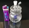 Accessoires de bangs en verre de fleur de bluet extraterrestre, Pipes à fumer en verre colorées mini-tuyaux à main multi-couleurs Meilleure pipe en verre à la cuillère