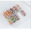 10 Sheets Halloween Star Sky Nail Art Foil Transfer Sticker Shiny Snow Flower Adhesive Paper Manicure Decor Christmas Decoration