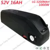 US EU AU aucune taxe nouvelle batterie Hailong 52V 16Ah vers le bas Li-ion eBike compatible avec le moteur 48V 500 750W 1000W 8Fun/Bafang