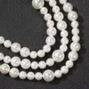 16 18 20 дюймов жемчужные ожерелья для жемчужной цепь мужчины Женщины хип -хоп дизайнерские дизайнерские жемчужины из бисера -ожерелья жемчужные бусинки Свадебные ювелирные украшения 4773034