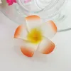 100pcs 4cm 7colors hawaiian real touch artificial plumeria flower diy hair accessory pe frangipani wedding party decoration