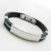 Roestvrijstalen siliconen armband voor vrouwen mannen sport titanium staal 10 kleuren wrap armband mode-sieraden cadeau