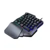 Professiona Wired Gaming Keypad Kleurrijke RGB LED-achtergrondverlichting 35 sleutels Eenhandige membraan toetsenbord Teclado Mecanico Gamer toetsenbord