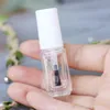 5ML Nagellakflessen en kleine borstel Nail Art Container Moretransparent Glas Nail Oil Container Pools F2749