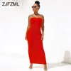 Sexy Backless Ruched Wrap Vestido para Mulheres Sem Mangas Bodycon Causal Maxi Vestidos Plus Size Alta Cintura Sólida Pacote Hip Dress1