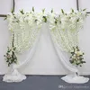 1M Estrada citou flores parede artificial flor decoração do casamento linha arqueada loja porta Flor Row Janela T estação de Natal