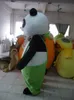 Costume de mascotte de panda drôle d'Halloween, de qualité supérieure, dessin animé, hippopotame, personnage animé, personnage de carnaval de Noël, costumes fantaisie