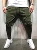Pantalons pour hommes Crayon Long Sport Stripe Pantalon Jogger Skinny Exercice Smart Casual Side Pure Color