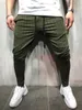 Männer Hosen Bleistift Lange Sport Streifen Hosen Jogger Skinny Übung Smart casual Seite Reine Farbe