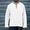 T-shirts T-shirts Piratlinne Toppskjorta Kostym Renaissance Mens Nordic Retro T-tröja Beard Cosplay Tee Lace-up för vuxenbälte1