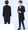 Handsome Double-Breasted Peak Lapel Kid Complete Designer Handsome Boy Wedding Suit Boys Attire Custom-made (Jacket+Pants+Tie) A58