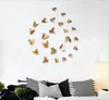 Televisão casamento cavidade 3D borboleta Art Wall Stickers Decalques Quarto Sala Decoração Partido Frigorífico Etiqueta quarto Decoração LSK102