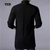 Gratis verzending 2020 nieuwe lente herfst heren kleding heren lange vest gebreide effen kleur casual slanke trui jas jas k