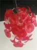 Indoor Flower Deco Glazen Hanglampen Rode Schaduw Kroonluchters Handgeblazen Glazen Kroonluchter