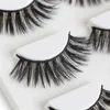 3D Mink Lashes False Eyelashes 3 Pairs Pack MAGEFY Natural Thick Cross Eyelash Extensions Makeup Fake eye lash
