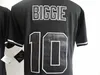 Neues Biggie Smalls 10 Bad Boy Schwarz-Weiß-Baseball-Trikot Günstige Badboy Biggie Smalls-Trikots 100 % genäht S-3XL Schneller Versand