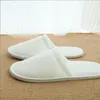 Tek Kullanımlık Terlik Kalın Tabanlar Mercan Polar Slip Anti-Slip Home Misafir Gezerek Seyahat Otel Beyaz Yumuşak Konforlu Hassas Hassas Tayabında Saddeler