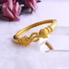 Fansheng high quantily charm Leopard bangle 24 k Solid Yellow Gold GF bangles for women men jewelry African Ethiopian gift313m
