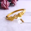 Fansheng high quantily charm Leopard bangle 24 k Solid Yellow Gold GF bangles for women men jewelry African Ethiopian gift282m