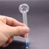 Pyrex Glass Oil Burner Pipe Mini Fumando Mão espessa colorida fumante tubos