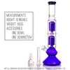 6 Arms Percolator Glass Bong Hookahs Water Bongs 13 Inches Blue Classics Beaker