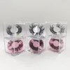 Empty cube lashes box clear stereoscopic eyelashes packing 3D 5D mink lashes wholesale custom