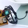 2020 New Classic Двенадцать Созвездие очарование гороскоп браслеты кожаный браслет панк ювелирные изделия 12 стилей веревки оплетка