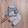 Newborn Baby Boys Clothing Set 2PCs Stripe Tops+Pants Outfits Clothes Set newborn clothing infant conjunto infantil roupa