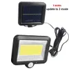 30 LED's Solar Licht Waterdichte Motie Sensor Wandlamp Powered Panel Lighting Street Outdoor Tuinverlichting Wit Zwart Kleur Indoor Home Sec