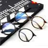 -Redonda atacado Transparente óculos de armação de óculos para óculos dos homens Homens Mulheres Miopia Nerd ópticos Óculos de luxo Limpar Lens