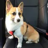 개 안전 조끼 하네스, 조절 가능한 스트랩 및 버클 클립이있는 애완 동물 자동차 하네스 차량 안전 벨트, 여행 안전 운전을위한 쉬운 제어