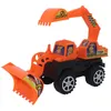 Brinquedos de engenharia de desenhos animados de engenharia de desenhos animados Crianças Bulldozer Forklift Truck Truck Truck Trator Ao Ar Livre Carro de Praia para Crianças