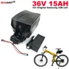 전자 자전거 배터리 36V 15Ah Bafang 용 전기 자전거 리튬 배터리 18650 10S 36V BBSHD 500W 800W 모터 + 2A 충전기 무료 배송