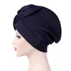 이슬람 여성 면화 큰 꽃 Turban 모자 암 화학 비니 캡 Hijab Pleated 랩 헤드 커버 탈모 액세서리