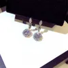 Yhamni New Fashion Cumbic Zirconia Généreuse 925 Boucles d'oreilles en cristal en argent sterling élégant pour femmes Gift ED0135233Z