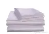 Draps de lit de soie imitation couleurs de lit en satin couvre-lit de lit jumelle jumelle pleine taille gris noir blanc 280s