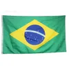 Bandeira do Brasil 3x5 ft Personalizada Bandeira do Brasil País Nacional Bandeiras do Brasil Interior Uso ao ar livre Voando Pendurado Qualquer Estilo Transporte da gota